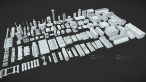 科幻拼接元素套件 Kitbash Sci-Fi Elements