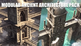 欧式古建筑模型 Modular Ancient Architecture Asset Pack