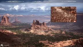 【UE】RB - RealBiomes 沙漠悬崖生物群落 - 纪念碑谷（树木、草地、森林）  RB - RealBiomes Desert Cliffs Biome - Monument Valley (Trees, Grass, Forest)