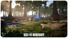 【UE5.1】科幻藏身处套件  Science Fiction Hideout KIT