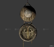 悬挂盾牌 - Hanging Shields 3D model-38