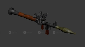 火箭筒3D模型-64 - Rocket Launcher 3D model-64