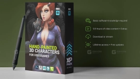 ZBrush+Maya卡通三维角色建模教程 3D Hand-painted Character For Games