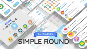 【UE】休闲游戏圆角UI界面 GUI - Simple Round