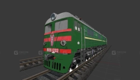 ВЛ8-1232型电力机车 - Электровоз ВЛ8-1232 3D model-41