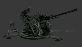 ZPU四联装高射机枪-6 - ZPU 3D model-6