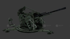 ZPU四联装高射机枪-6 - ZPU 3D model-6