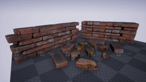 【UE】砖块与碎片包  Bricks and Debris Pack