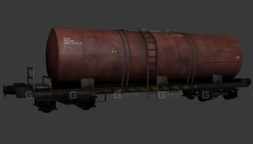 罐车 - Wagon cysterna 3D model-33