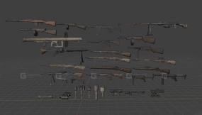 战争迷雾武器-13 - Fog of War weapons 3D model-13