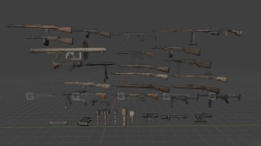 战争迷雾武器-13 - Fog of War weapons 3D model-13