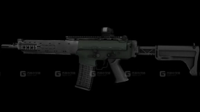 AK5C突击步枪配SRS02红点瞄准镜-AK5C with SRS02 red dot sight 3D model