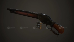 温彻斯特1887 3D模型-3 - Winchester 1887 3D model-3