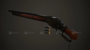 温彻斯特1887 3D模型-3 - Winchester 1887 3D model-3