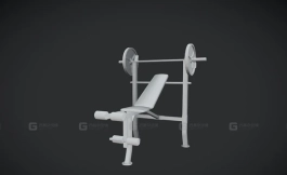 体育器材 举重 01 PBR游戏就绪 Sports - Weight Lifting 01 - PBR Game Ready