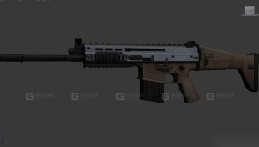 特种作战突击步枪-SCAR 3D model