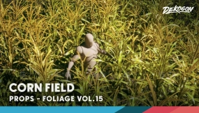【UE】植物玉米地 VOL.15 Foliage VOL.15 - Corn Field (Nanite and Low Poly)