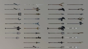 旷野之息所有矛 3D模型-22 - Botw all Spears 3D model-22