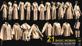 21套基础女性衣服套装 21 BASIC WOMAN CLOTHES VOL 13