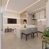 场景-紧凑客厅 - Scene- Compact Living Room