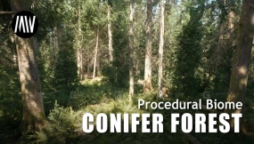 【UE】MW针叶林树木生物群落  MW Conifer Forest Trees Biome