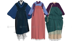 韩国传统服装布衣长裙