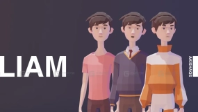 【UE】卡通Lowpoly男孩角色人物模型 Liam - Lowpoly Character