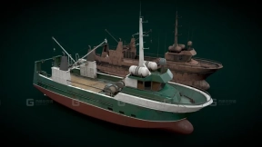 小型拖网渔船 - Small fishing trawler