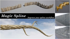 【UE5.8】魔法样条线插件  Magic Spline Plugin