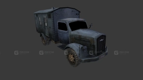 欧宝闪电工程车 - Opel Blitz eng 3D model-113