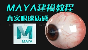 MAYA影视级写实眼球制作渲染教学全流程，零基础从球开始制作教学真实眼珠教程，MAYA入门新手建模案例
