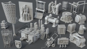 20+工厂道具 Factory Units 5 - 20 pieces