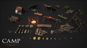 【UE】营地 - 游戏道具  Camp - Game Props
