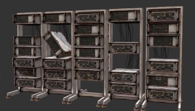 废弃电脑机架 Ruined Computer Racks