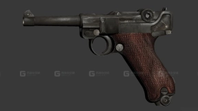 鲁格P08手枪 - Luger P08 3D model-0