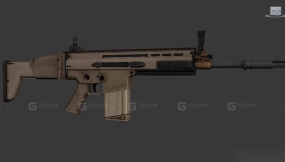 SCAR-H重型战斗步枪-SCAR-H 3D model
