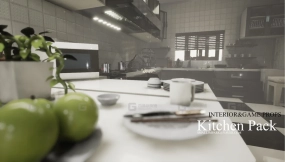 【UE】室内与游戏厨房道具 v 01  Interior & Game Kitchen Props v 01