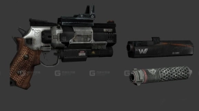 B3翼手手枪 - B3 wingman 3D model-4