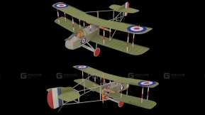 一战双翼战斗机  Ww1 Biplane Fighter