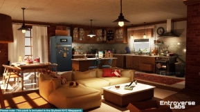 【UE】风格化纽约公寓（模块化纽约室内环境）  Stylized New York Apartment ( Interior Modular NYC Environment)