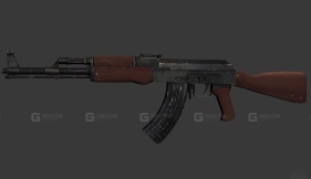 AK47突击步枪-AK47 3D model-1