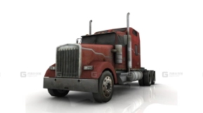 半挂卡车3 - Semi truck3 3D model-10