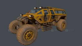 民用厢式货车 - Civilian Panel Van 3D model-219