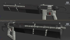 突击步枪-Assault rifle 3D model-3