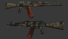 AK自动步枪-Автомат АК 3D model