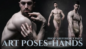 881+艺术姿势手部艺术家绘画参考图片 Art Poses + Hands Photo Reference Pack For Artists 881 JPEGs
