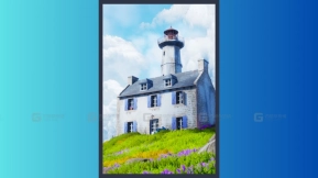 【UE】风格化山顶房子建筑教堂  House On A Hill (House, Houses)