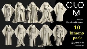 10件古代小日子和服汉服 Kimono pack