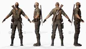 反派游戏角色模型  Bad Guy Game Character