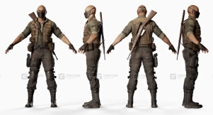 反派游戏角色模型  Bad Guy Game Character